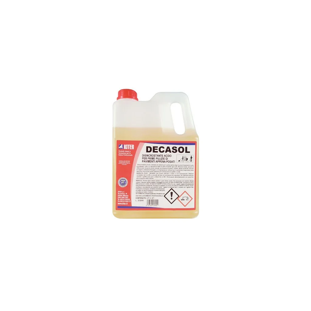 Detergente Disincrostante Efflorescenze Pavimenti Decasol 3 lt Kiter