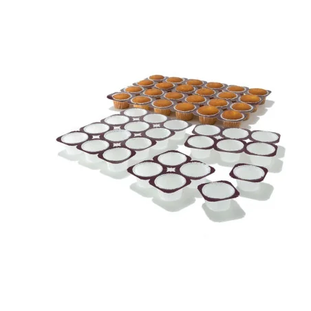 Kit di 10 Teglie in Cartone Bianco per 12 Muffin da 5x3,6 cm Ica