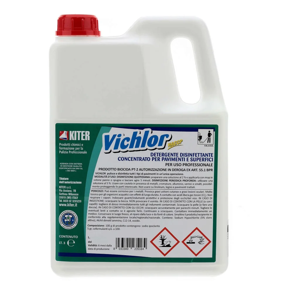 Vichlor Disinfettante Pavimenti 3 lt Kiter