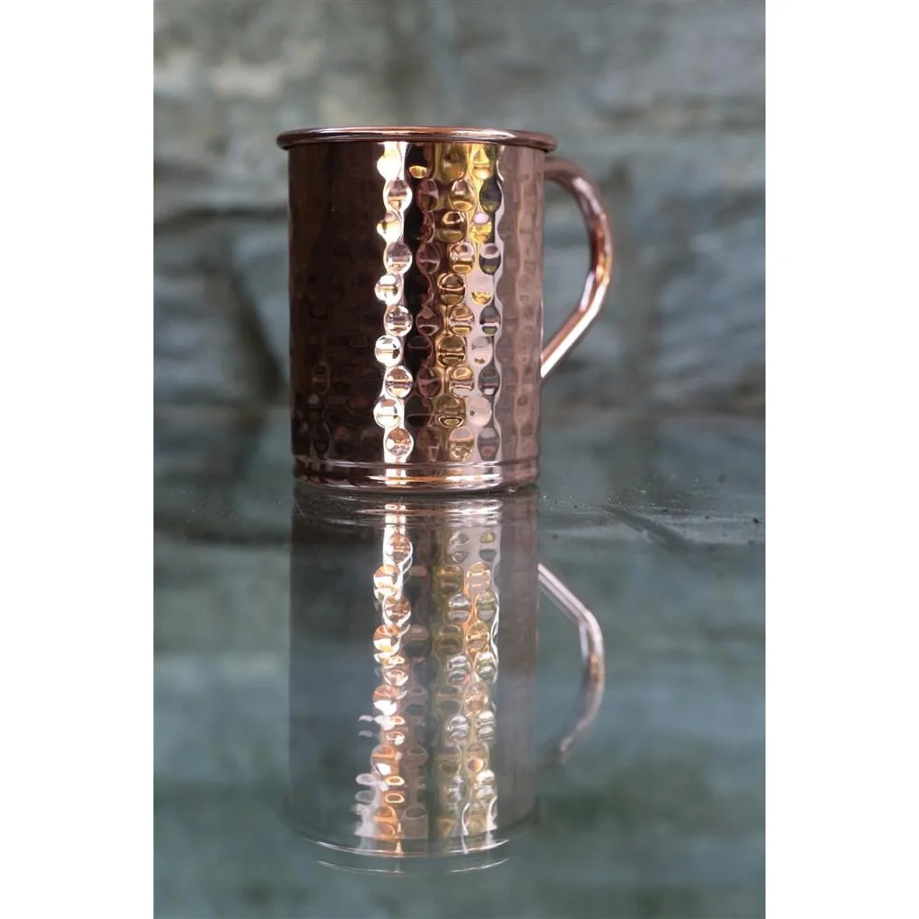 Bicchiere Mug Rame Martellato Cilindrico Henry 40 cl