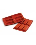 Stampo Silicone 6 Savoiardi 127,5x47 mm Silikomart