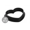 Kit 8 Stampi Crostata Tarte Ring Amore 8x7cm Silikomart