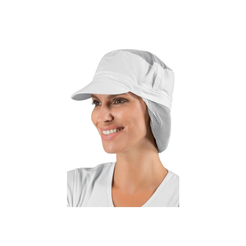 Cappello Charly Con Rete Extra Bianco Isacco