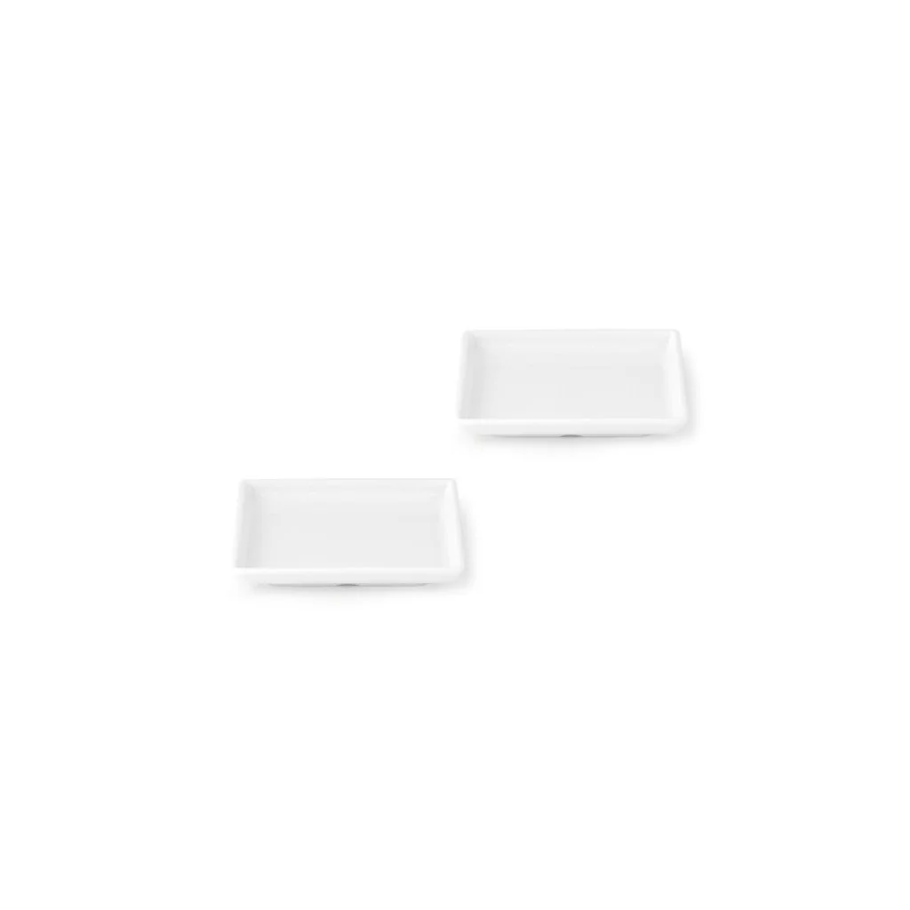 Piattino Melamina Curvo Bianco 10 cm