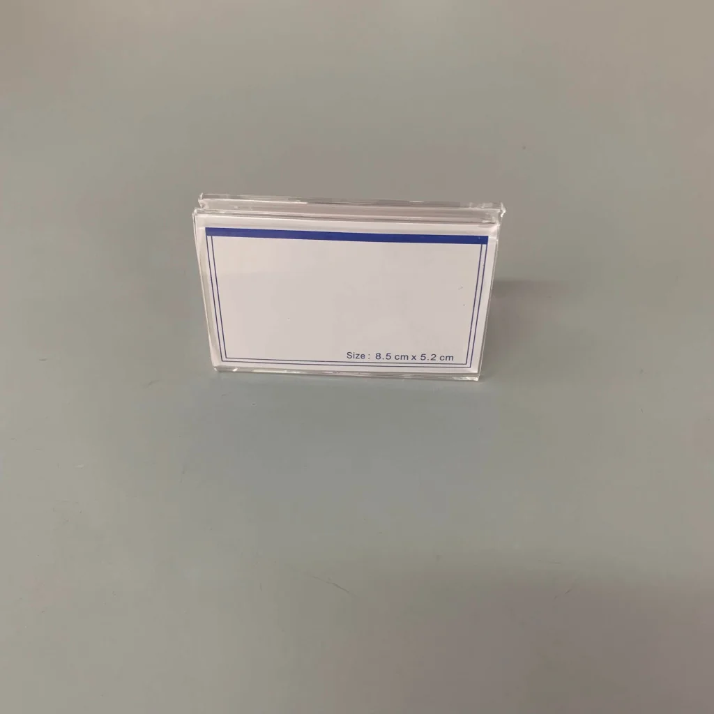 Espositore supporto doppio per numero tavolo in plexiglass trasparente Leone