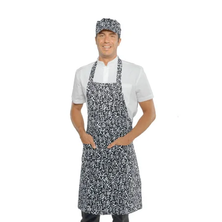 Grembiule Pettorina Nero Sushi 01 Isacco