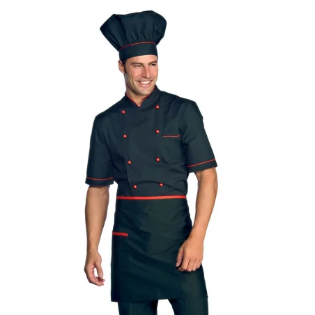 Grembiule Vita Nero - Profilo Rosso Isacco