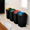 Pattumiera Basculante Nero/Giallo 30 lt STEFANPLAST