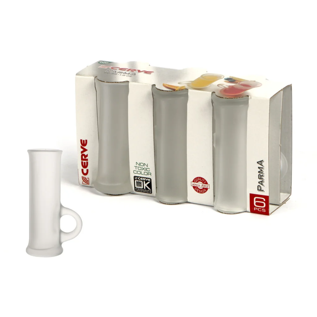 Set 6 Bicchieri Wodka Parma Satinati 5 cl Cerve