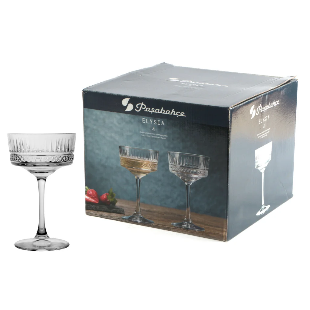 Set 4 Coppe Champagne Elysia 26 cl Pasabache