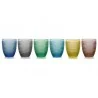 Set 6 Bicchieri Acqua Luxury Colorati 32,5 cl