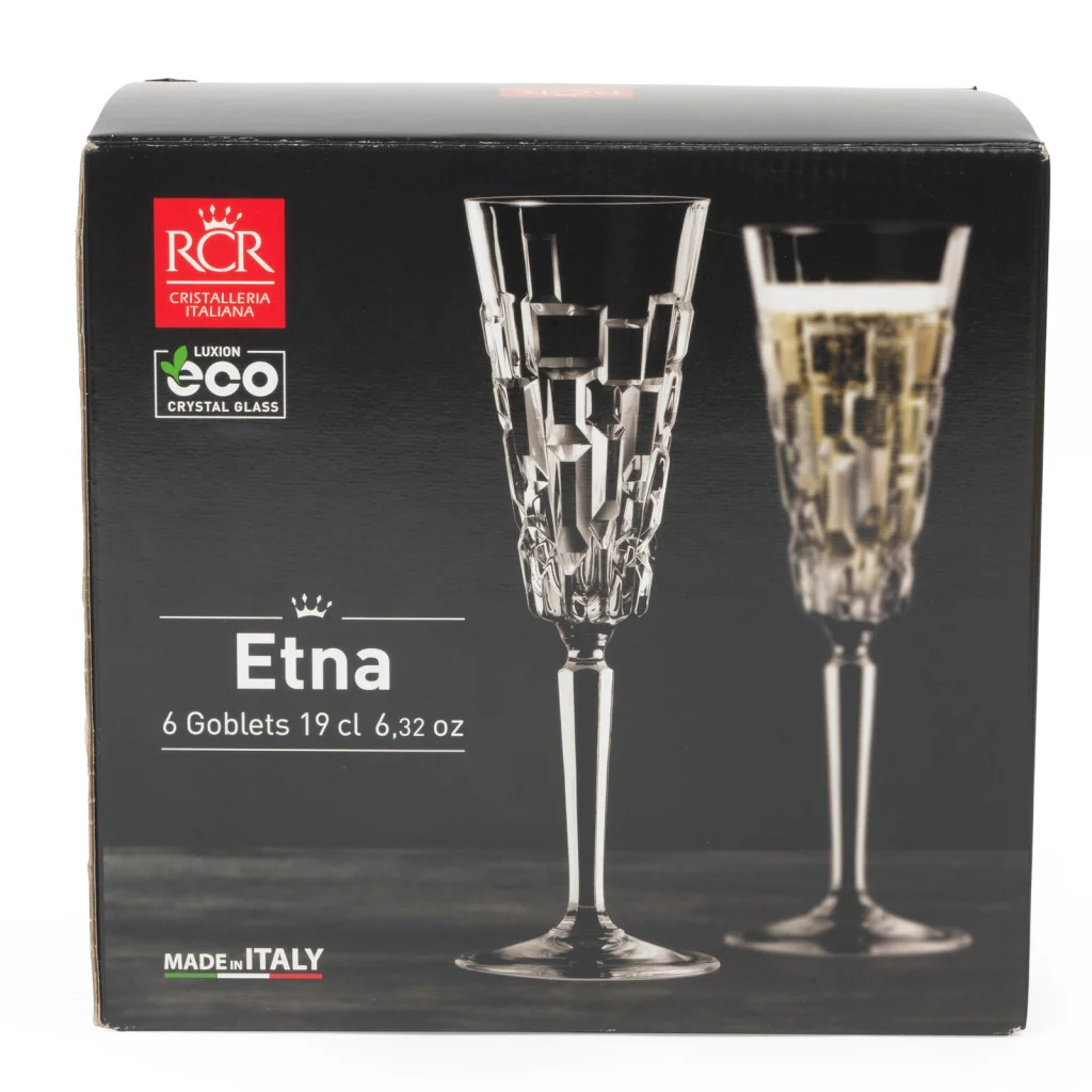 Set 6 Calici Etna Flute 19 cl RCR
