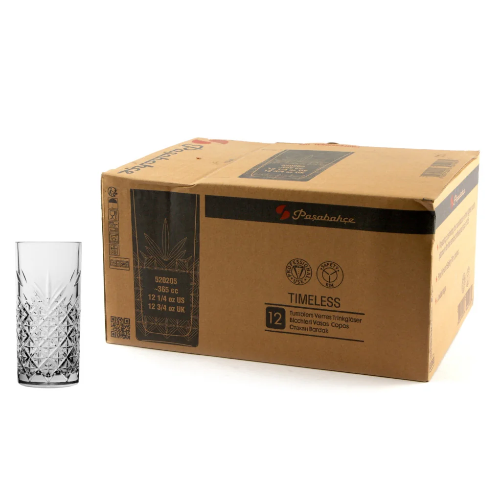 Set 12 Bicchieri Long Drinks Timeless 36,5 cl Pasabache