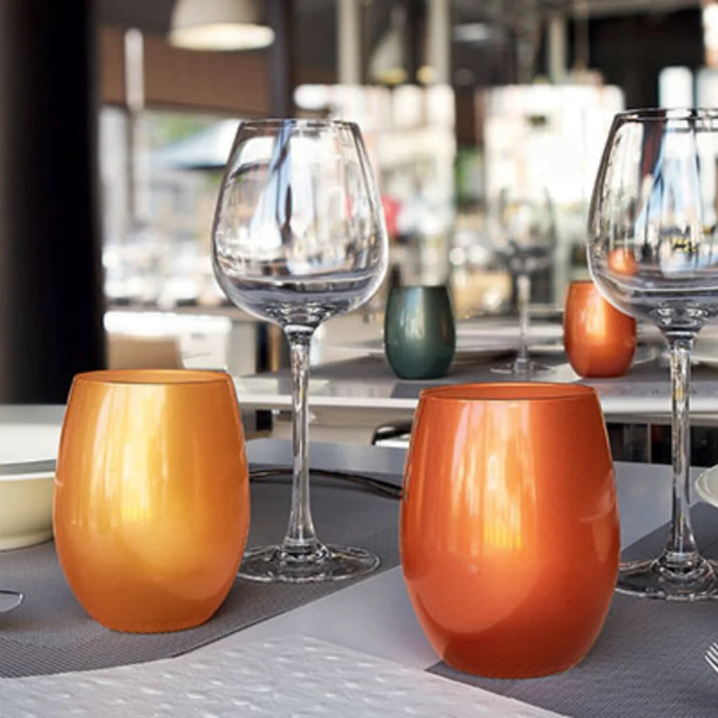 Set 6 Bicchieri Acqua Primarific Rame 36 cl C&S in Stile Moderno