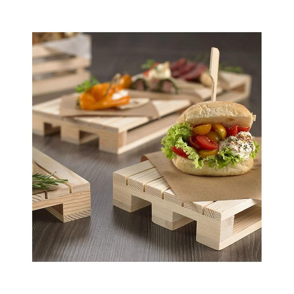 Bancalini Mini Pallet in Legno 40x15 cm Leone