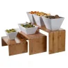 Set 3 Alzate Espositori Bamboo