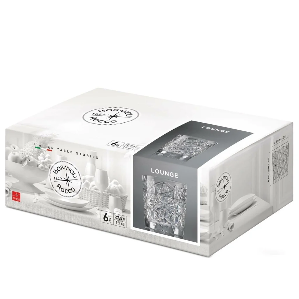 Set 6 Bicchieri Lounge Acqua 27,5 cl Bormioli Rocco