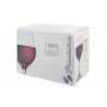 Set 6 Calici Vino Rosso Amber 36,5 cl in Vetro Pasabache