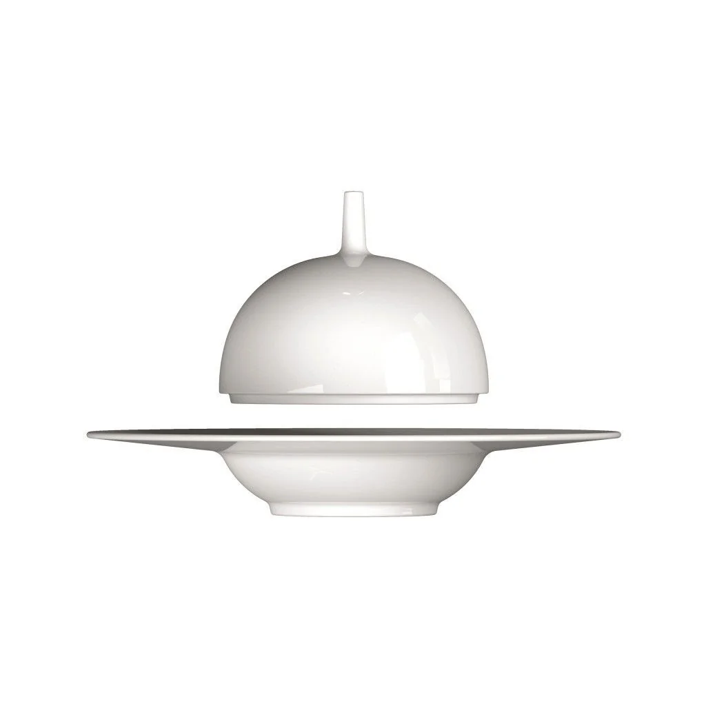 Cloche Porcellana per Piatto Fondo Saturno Ø 25 cm Costa Verde