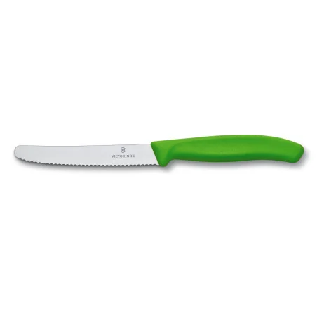 Coltello Tavola Seghettato Manico Verde 11 Cm VICTORINOX
