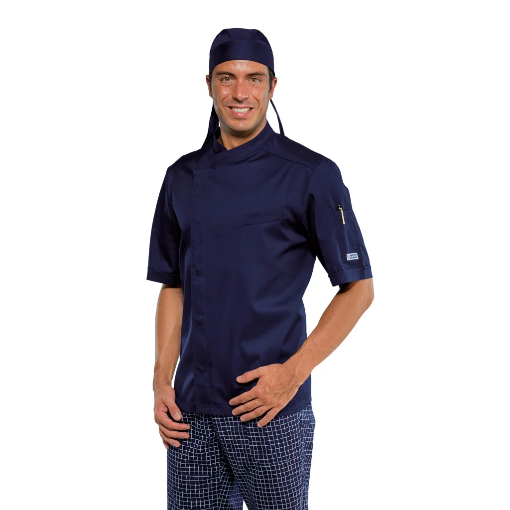 Giacca Bilbao Blu M/manica Pol/cot ISACCO