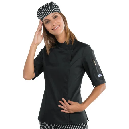Giacca Lady Snaps M/m Nero 97%cot ISACCO