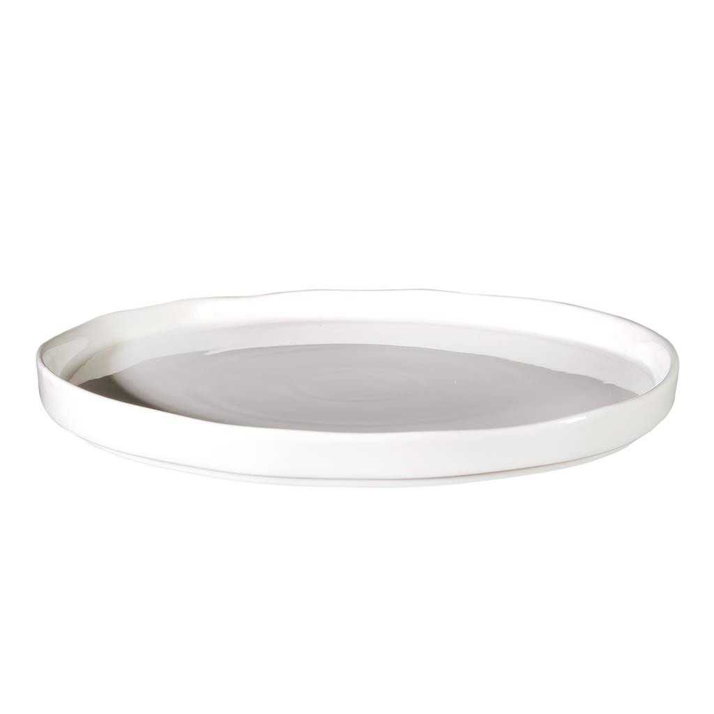 Piatto Piano Wave Bianco 23 cm MEDRI