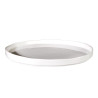 Piatto Piano Wave Bianco 23 cm MEDRI