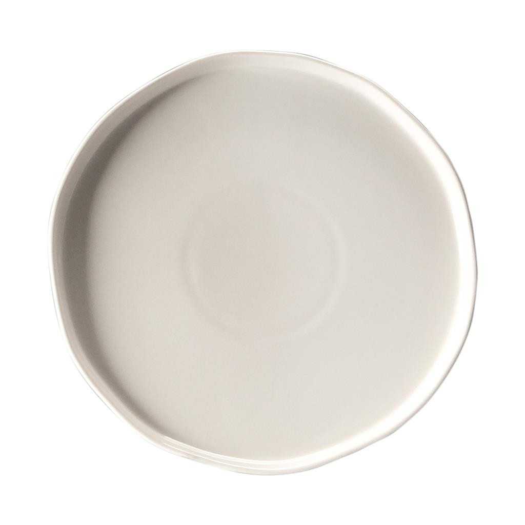 Piatto Piano Wave Bianco 23 cm MEDRI