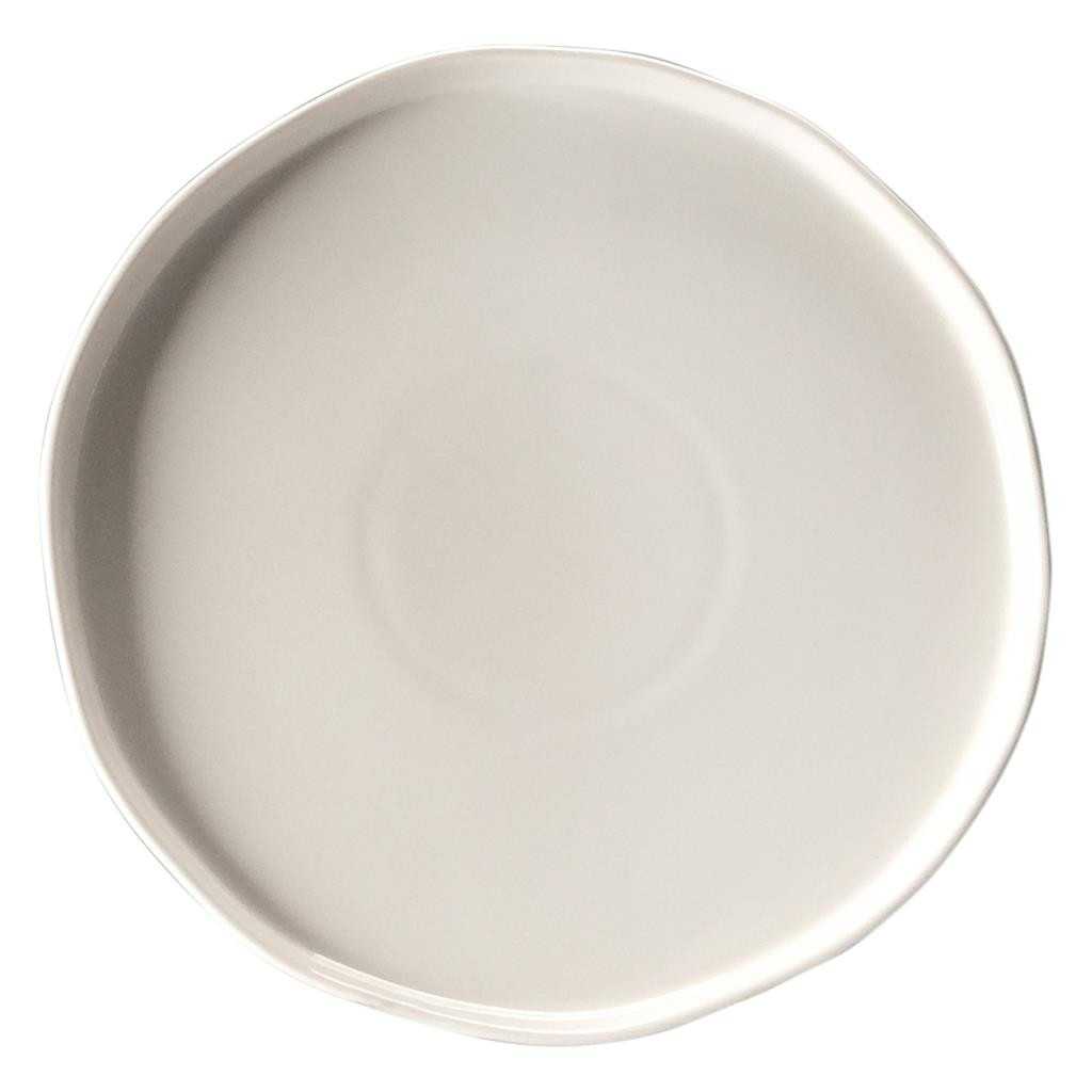 Piatto Piano Wave Bianco 27 cm MEDRI