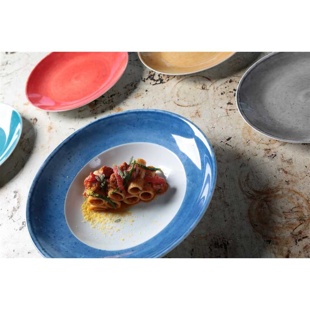 Set 6 Piatti Pasta Bowl Matiz Blu ø 27 cm MEDRI