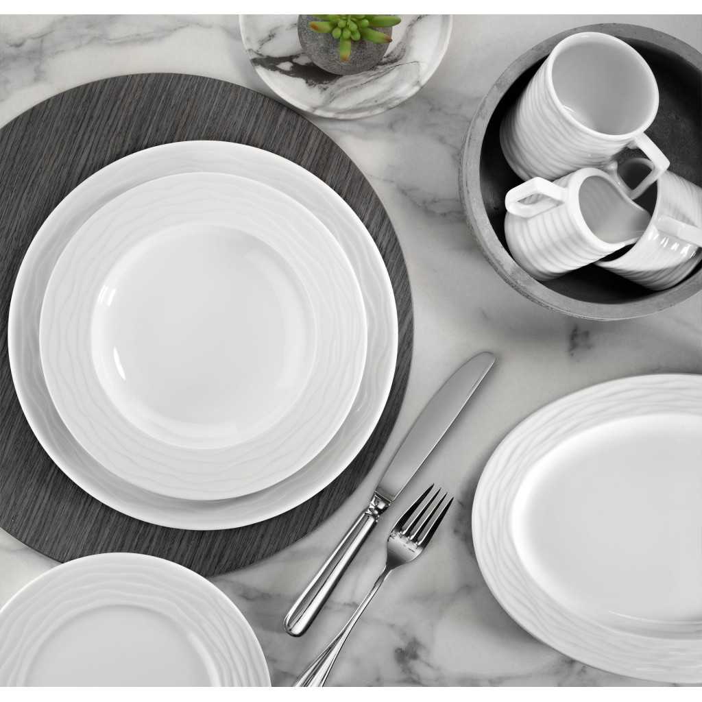 Set 6 Tazze Caffe Sea Wave Bianche 10 cl Kutahya