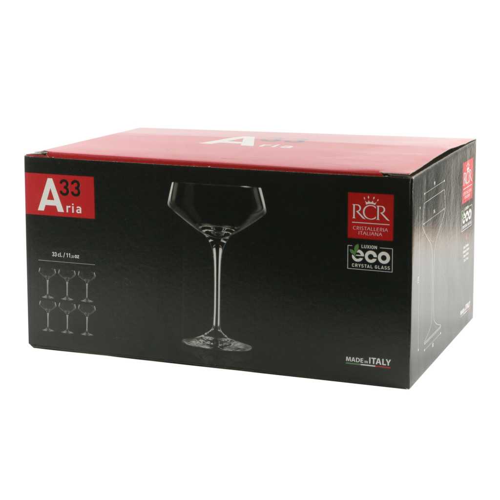 Set 6 Coppe Champagne Aria 33 cl RCR