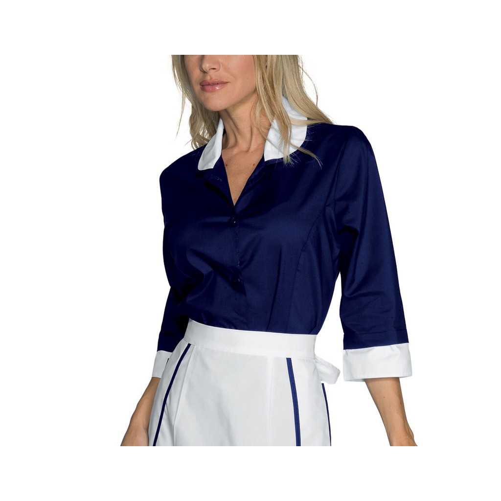 Camice Kinshasa Blu Pol/cot ISACCO