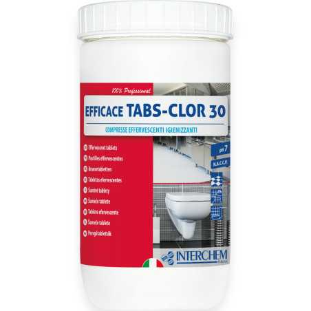 Pastiglie Disinfettanti Efficace Tabs-Clor 30 1kg INTERCHEM