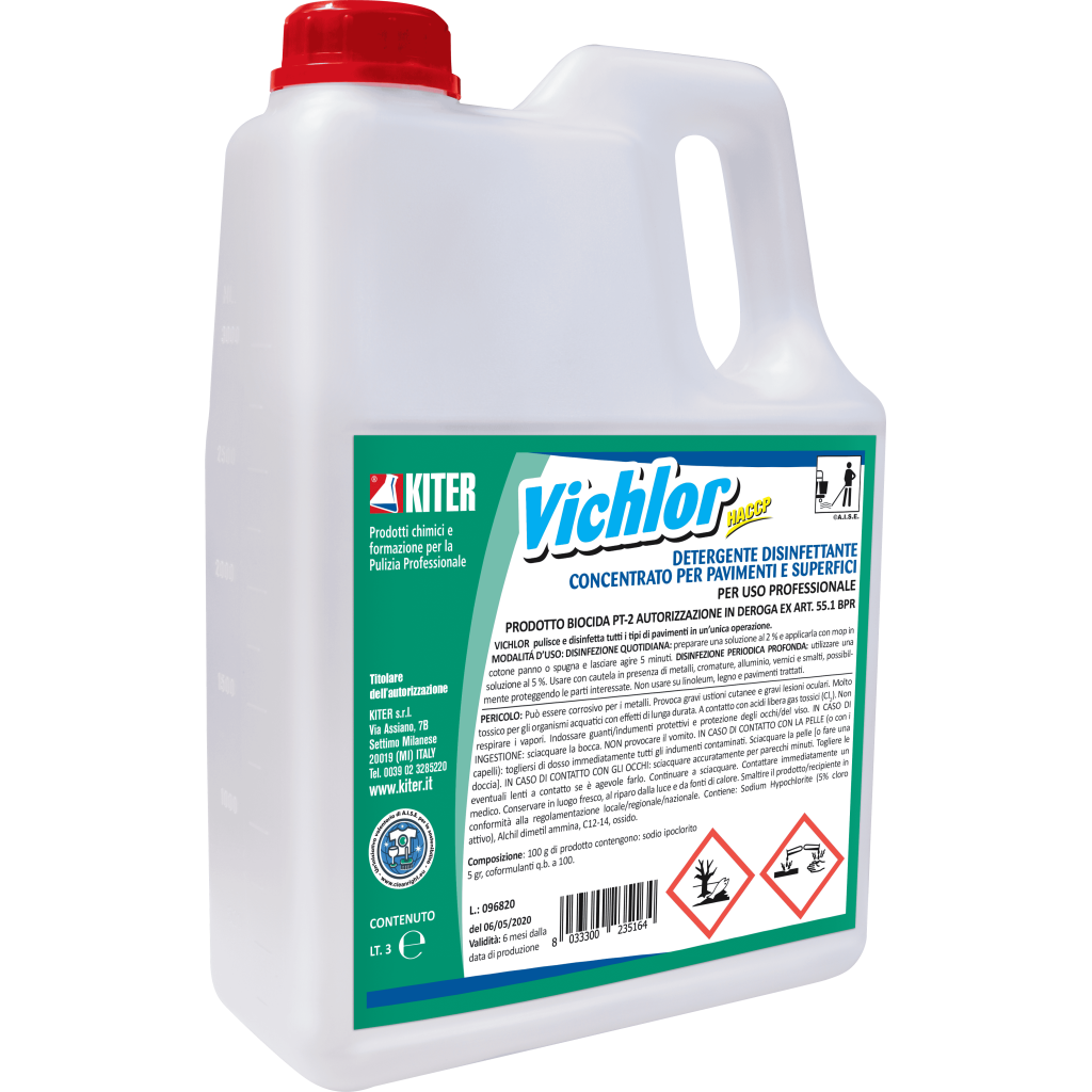 Vichlor Disinfettante Pavimenti 3 lt Kiter