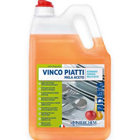 Detergente Sgrassante Piatti a Mano Vinco Mela e Aceto 5 kg Interchem