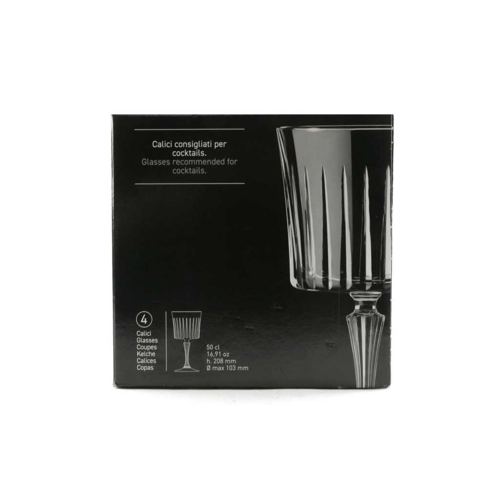 Set 4 Calici Cocktail Timeless 50 cl RCR CRISTALLERIA ITALIANA
