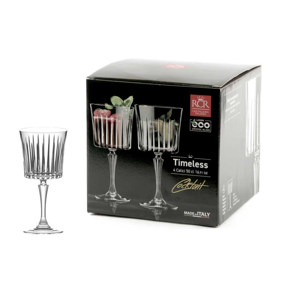 Set 4 Calici Cocktail Timeless 50 cl RCR CRISTALLERIA ITALIANA