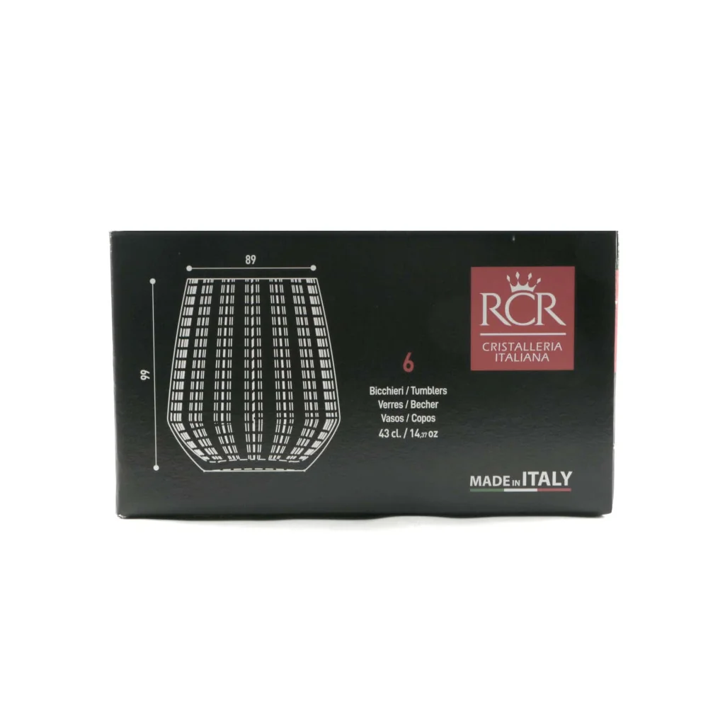 Set 6 Bicchieri Acqua Optiq 43 cl RCR CRISTALLERIA ITALIANA
