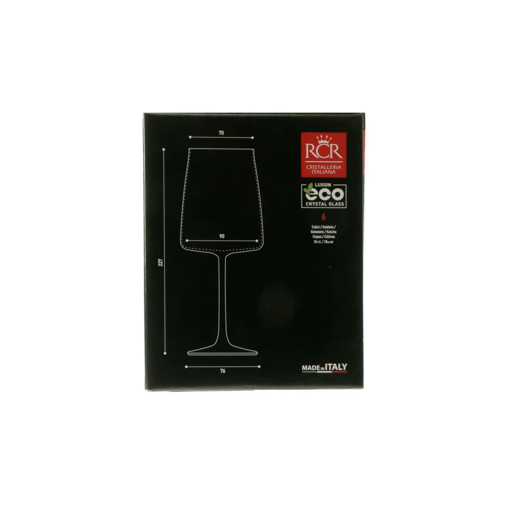 Set 6 Calici Vino Essential 54 cl RCR CRISTALLERIA ITALIANA