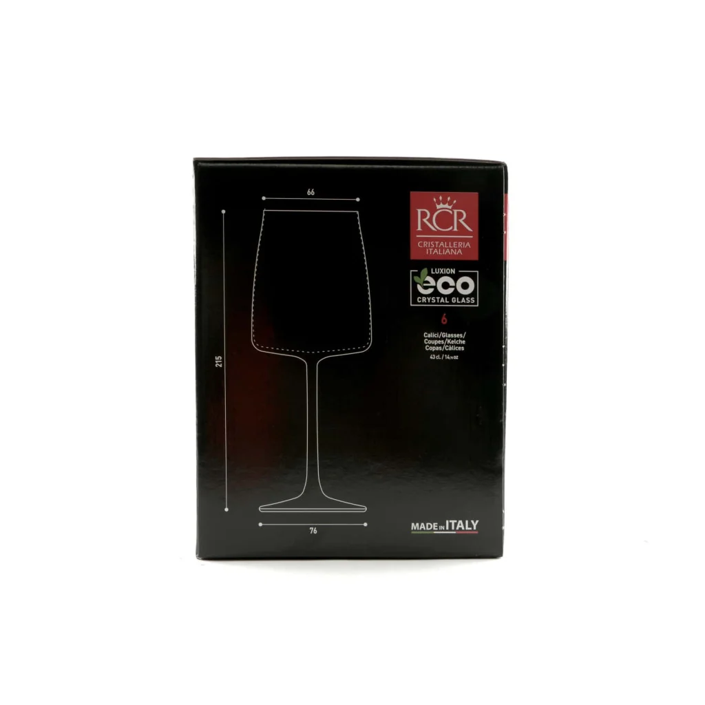 Set 6 Calici Vino Essential 43 cl RCR CRISTALLERIA ITALIANA