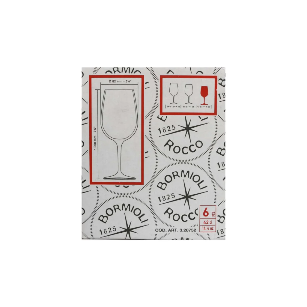 Set 6 Calici Vino Inventa - Spazio Medium 42 cl BORMIOLI ROCCO