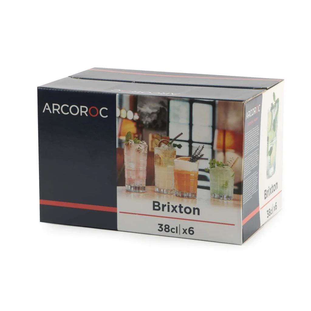 Set 6 Bicchieri Bibita Brixton Bibita 38 cl ARCOROC