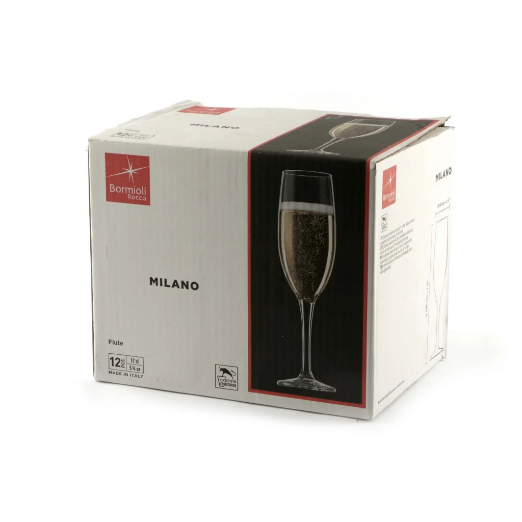 Set 12 Calici Flute Milano 17 cl BORMIOLI ROCCO