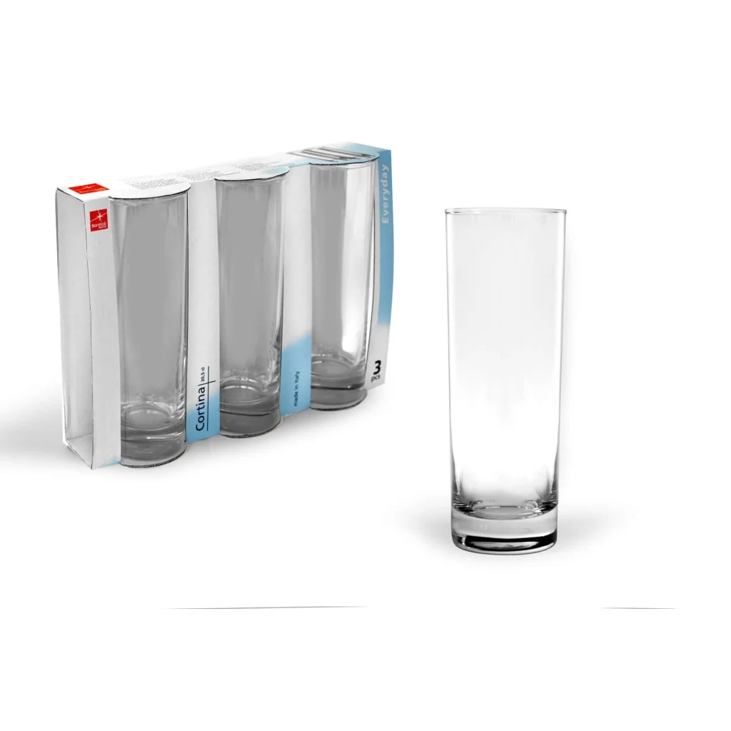 Set 3 Bicchieri Cortina Long Drink 30,5 cl BORMIOLI ROCCO