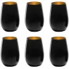 Set 6 Bicchieri Olympic Nero Rame 46,5 cl STOLZLE LAUSITZ