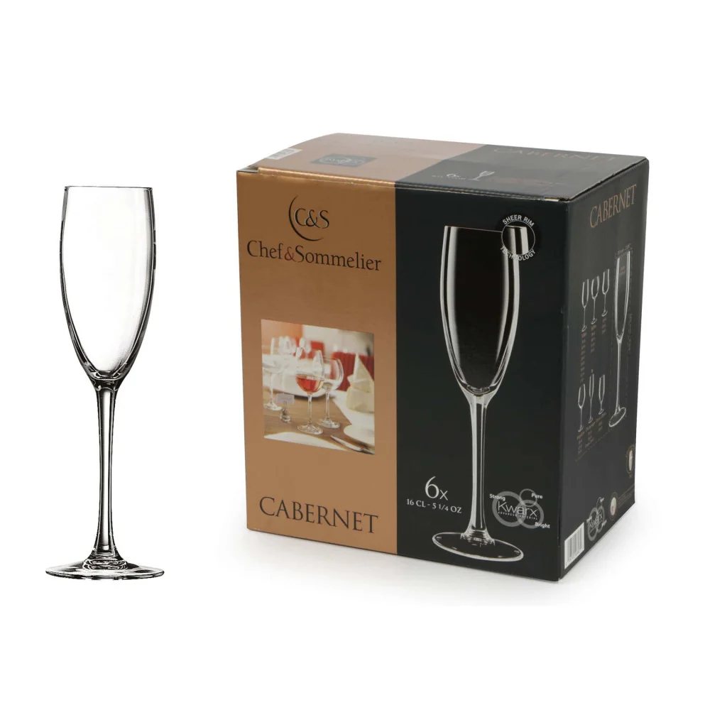 Set 6 Calici Flute Cabernet 16 cl CHEF & SOMMELIER