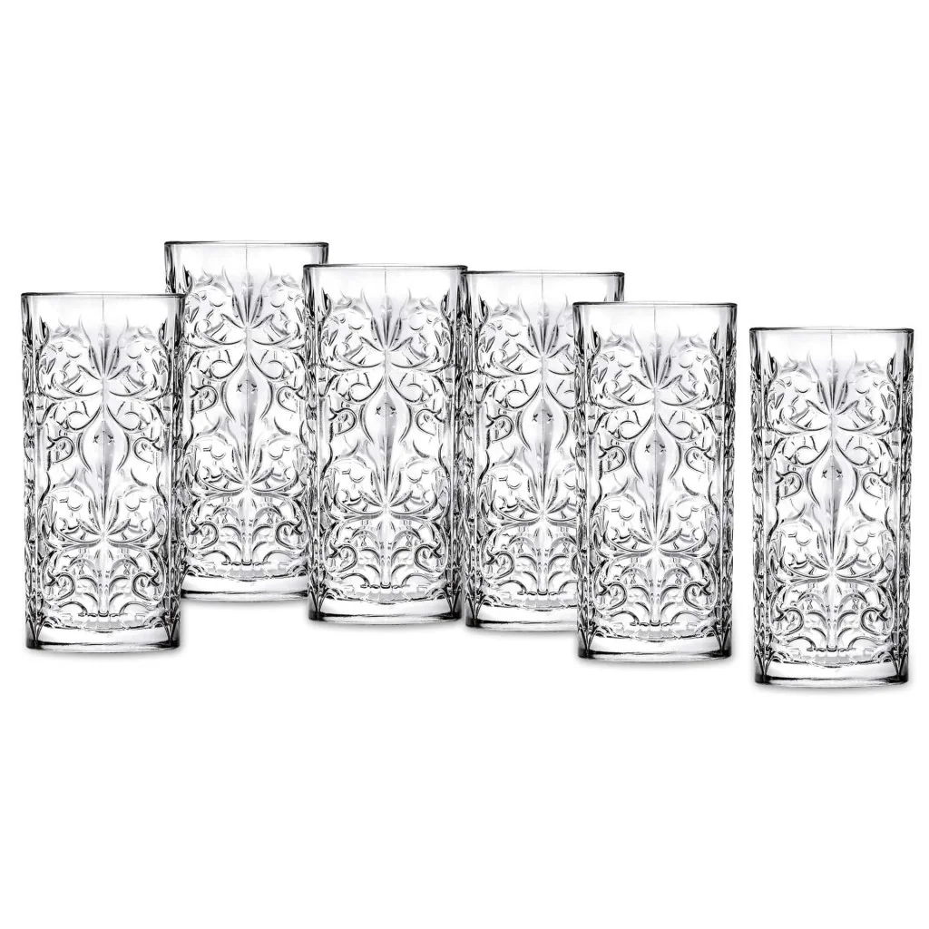 Set 6 Bicchieri Bibita Tattoo 37 cl RCR CRISTALLERIA ITALIANA