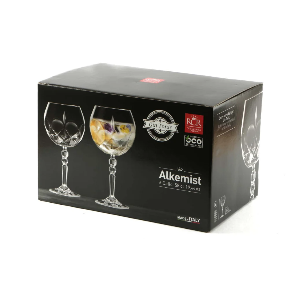 Set 6 Calici Gin Tonic Alkemist 58 cl RCR CRISTALLERIA ITALIANA